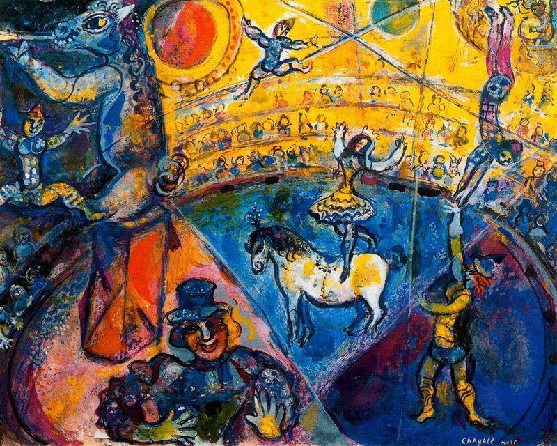 Le cirque contemporain Marc Chagall Peintures à l'huile